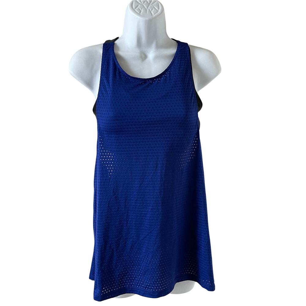 ATHLETA Royal Blue Womens Sculptek Rep Support Tank Size S - Picture 2 of 7